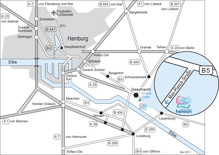 Karte Anfahrt Hereon