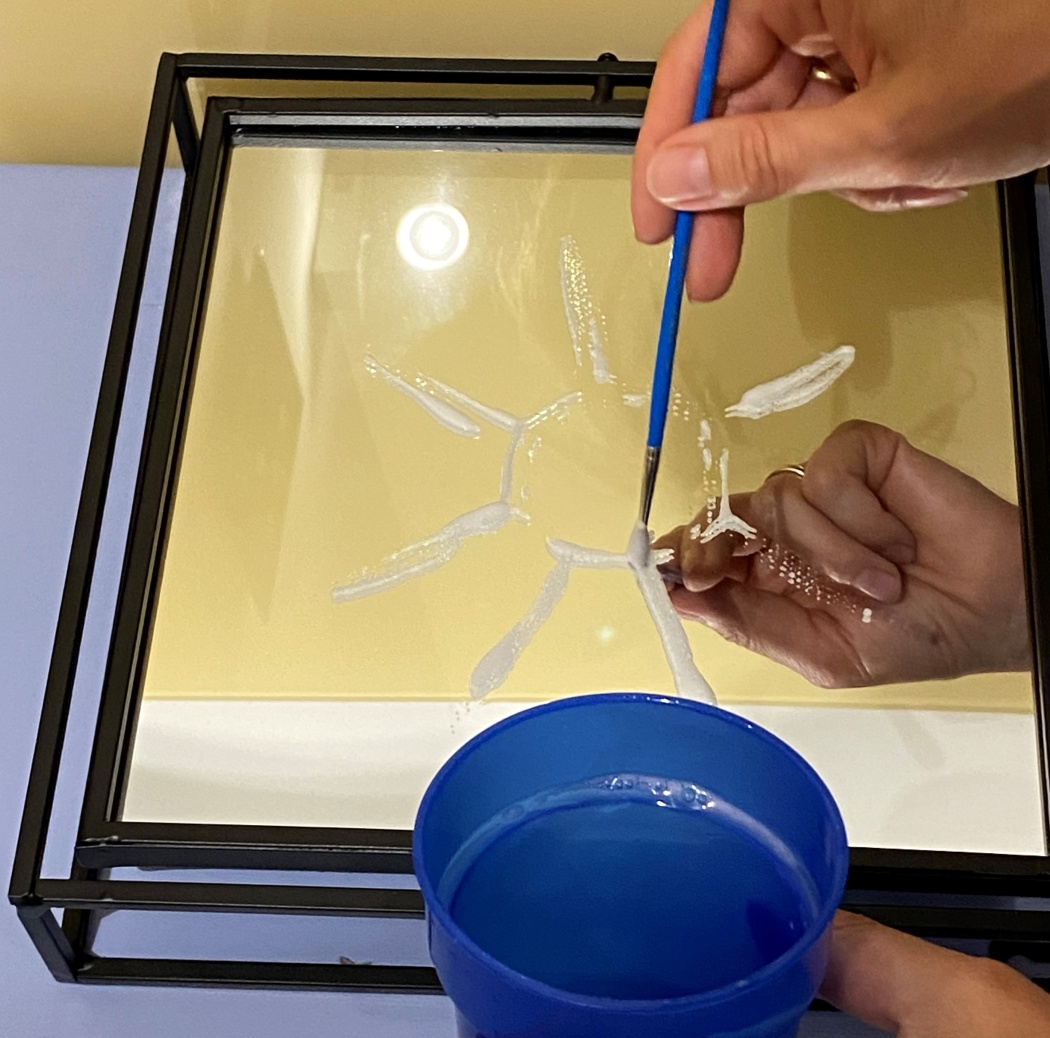 Geheimbotschaften mit Seifenlauge