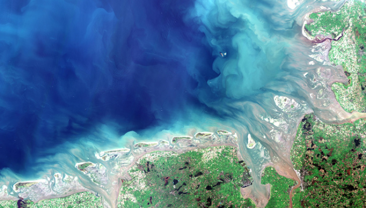 Deutsche Bucht, Daten von der ESA.