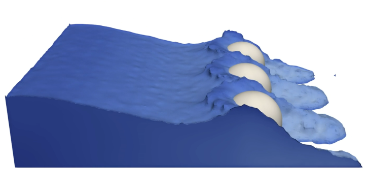 Dambreak Spheres Animation