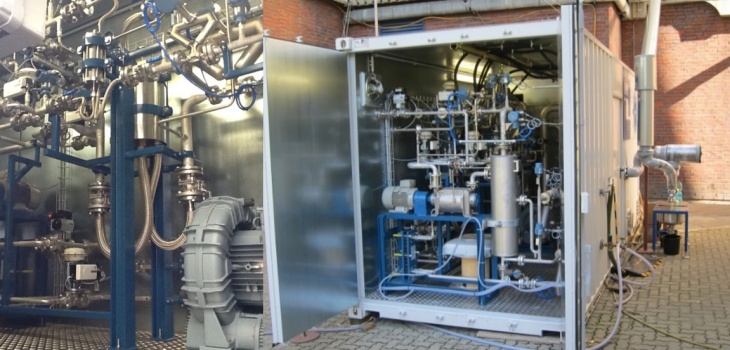 Mobile Gaspermeationspilotanlage für die Abtrennung von CO2 aus Rauchgasen