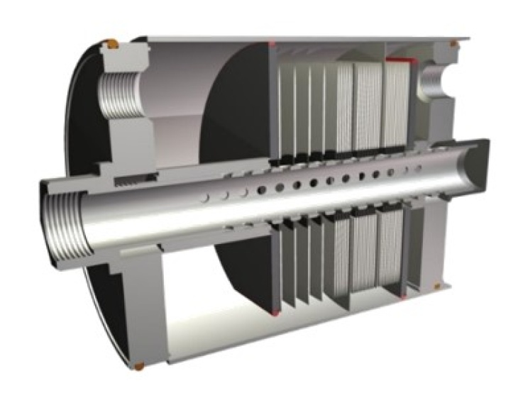 Querschnitt Membranmodul Zeichnung