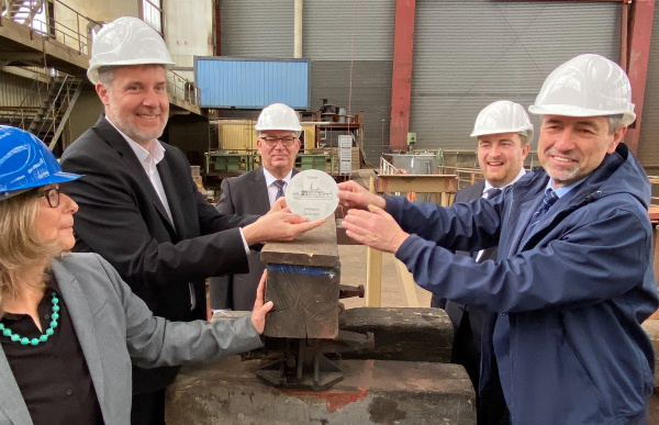 Kiellegung Münze Gruppenbild Setcard