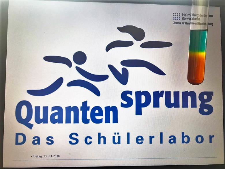 Quantensprung. Das Schülerlabor Logo