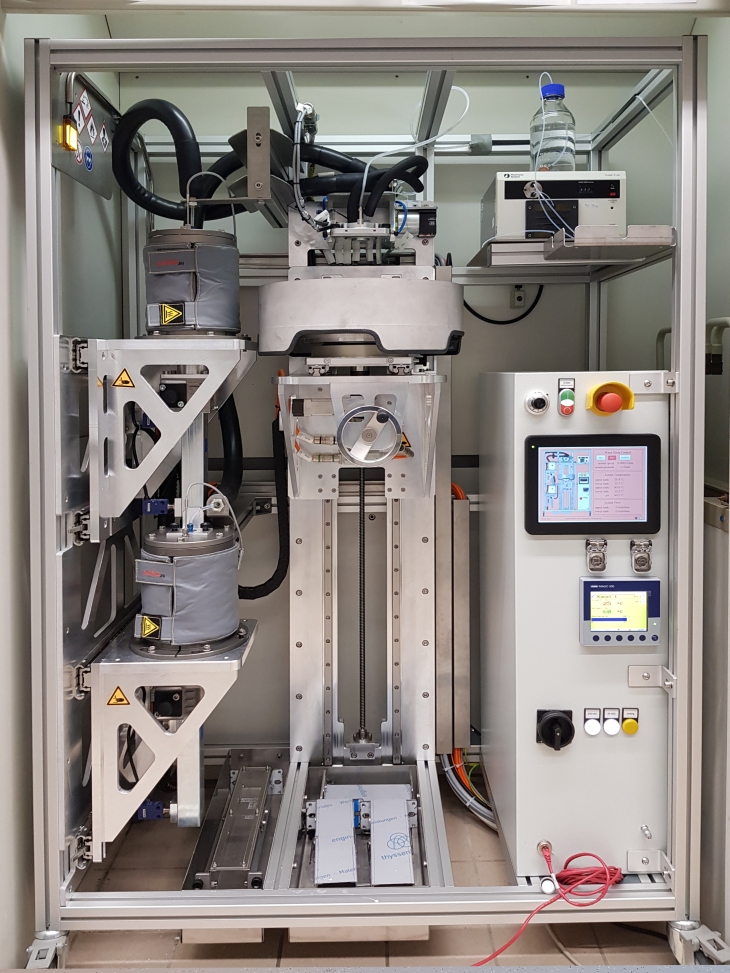 Hohlfasermembran-Spinnapparatur (Eigenbau)