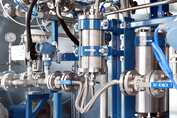 Pilotanlage
Foto: Hereon/allgemein Metpore Container