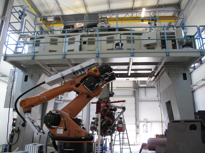 Laseranlage zur Untersuchung von Schweißverfahren von Flugzeugbauteilen